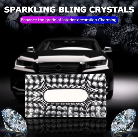 Car Visor Bling Tissue/Mask Holder NWT - Picture 3 of 16